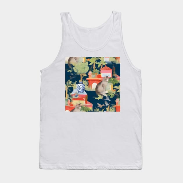 The Orange cat house Tank Top by SophieClimaArt